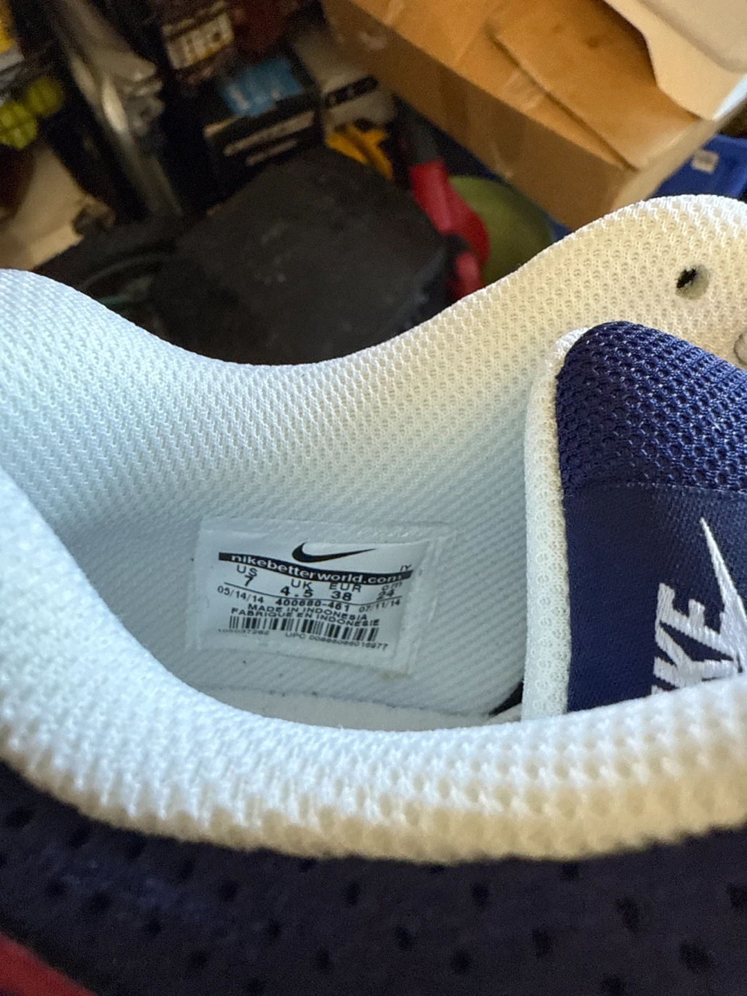 Nike Navy & Pink Skate Shoes - Size 4.5 US - photo 3
