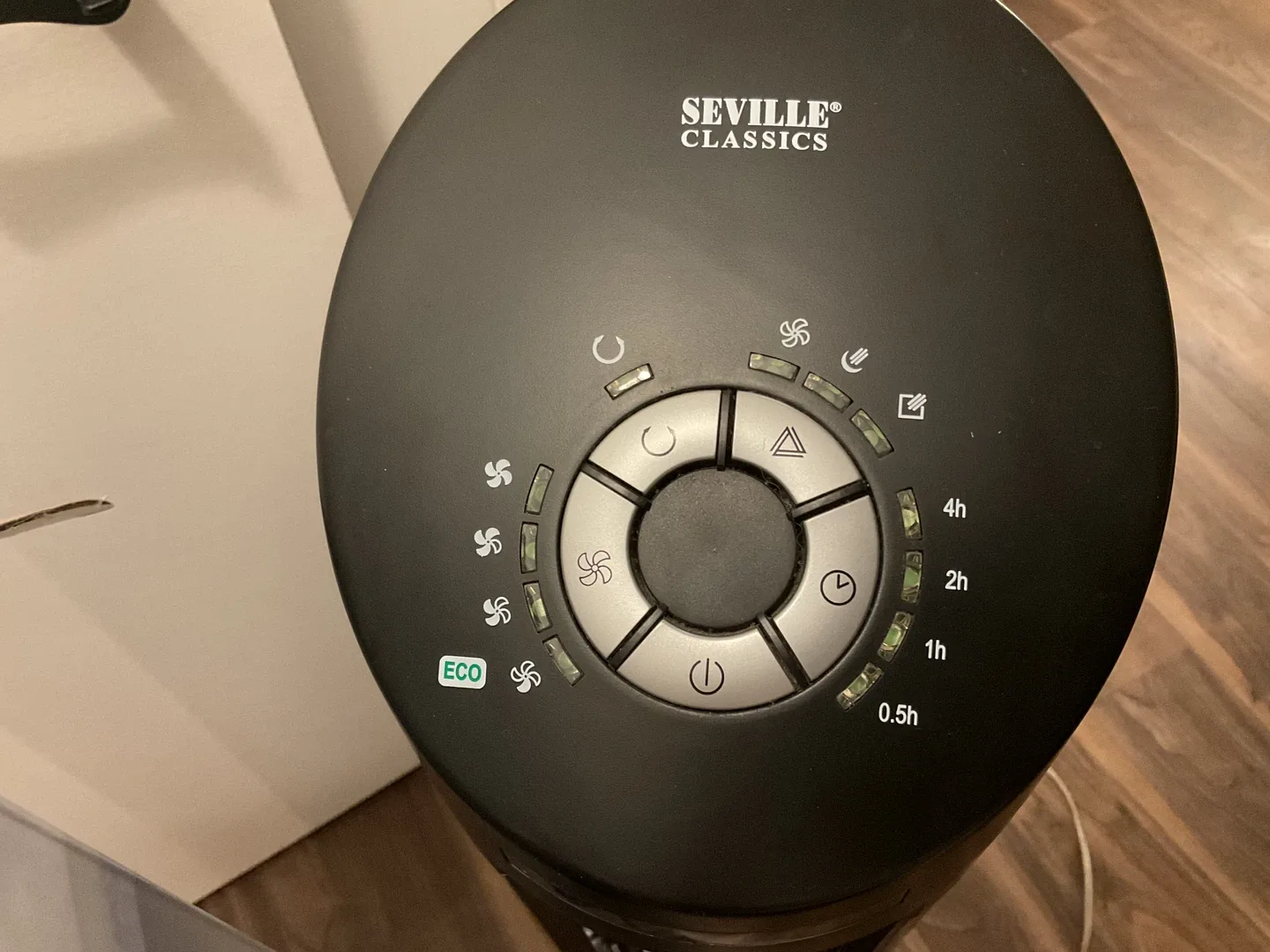 Seville Classics UltraSlimline Tower Fan - Black