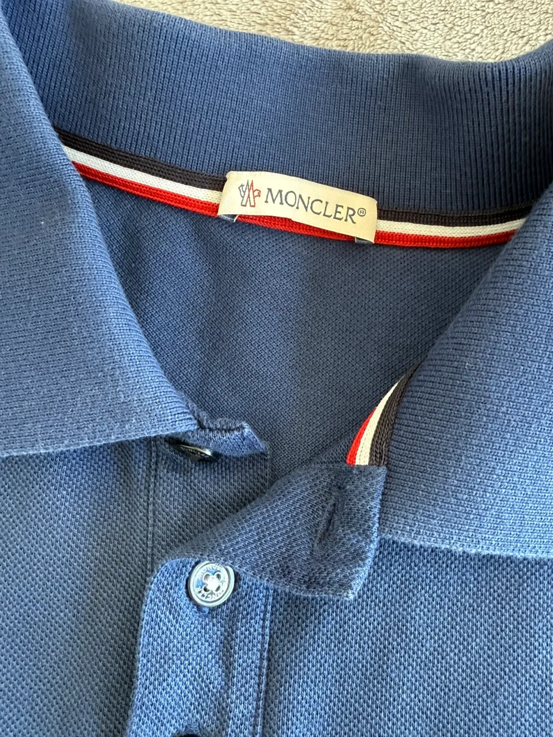Moncler Men’s Blue Polo Shirt image indicator(4)