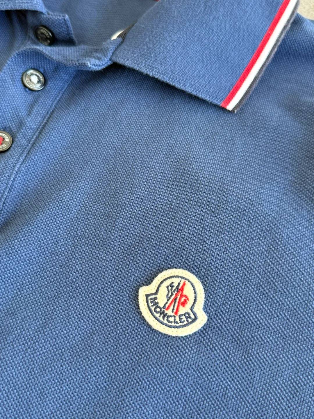 Moncler Men’s Blue Polo Shirt image indicator(3)