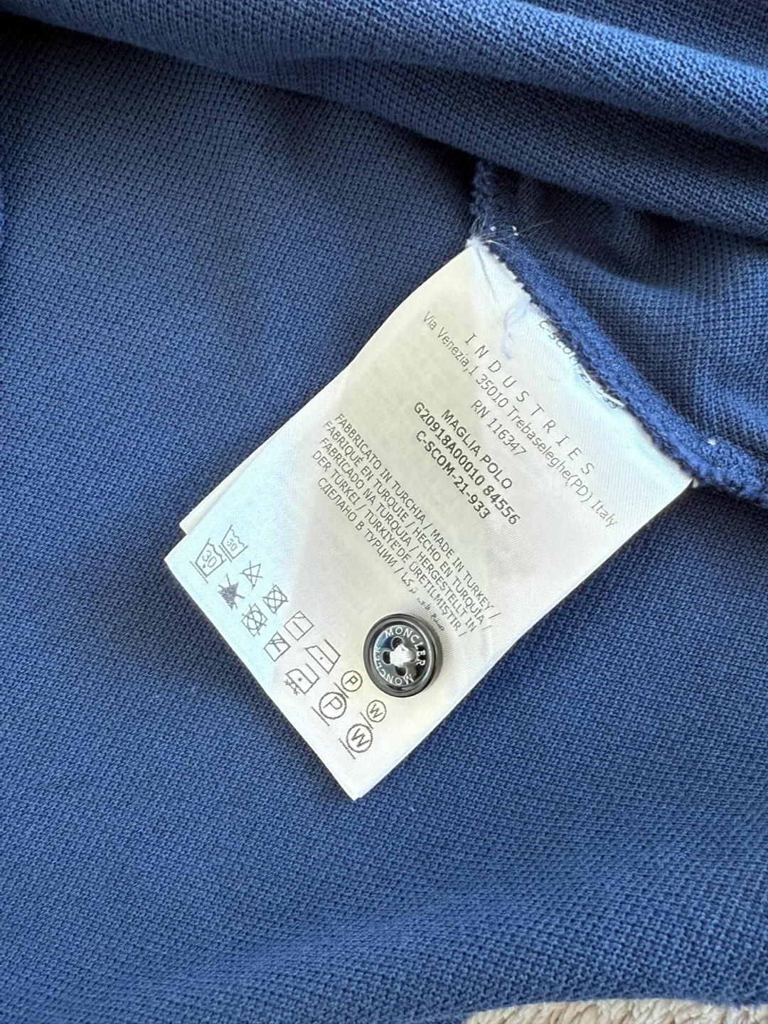 Moncler Men’s Blue Polo Shirt image indicator(6)