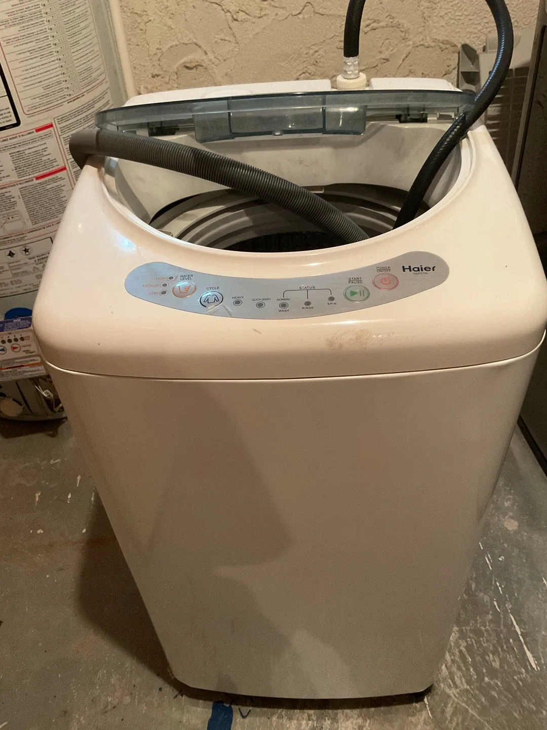 Haier Clothes Washer, Model HLP21N image indicator(3)