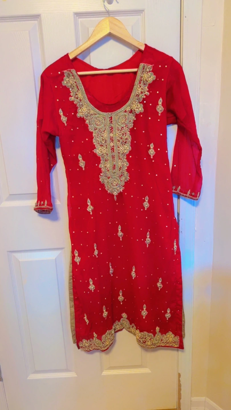 Red Salwar Kameez Suit