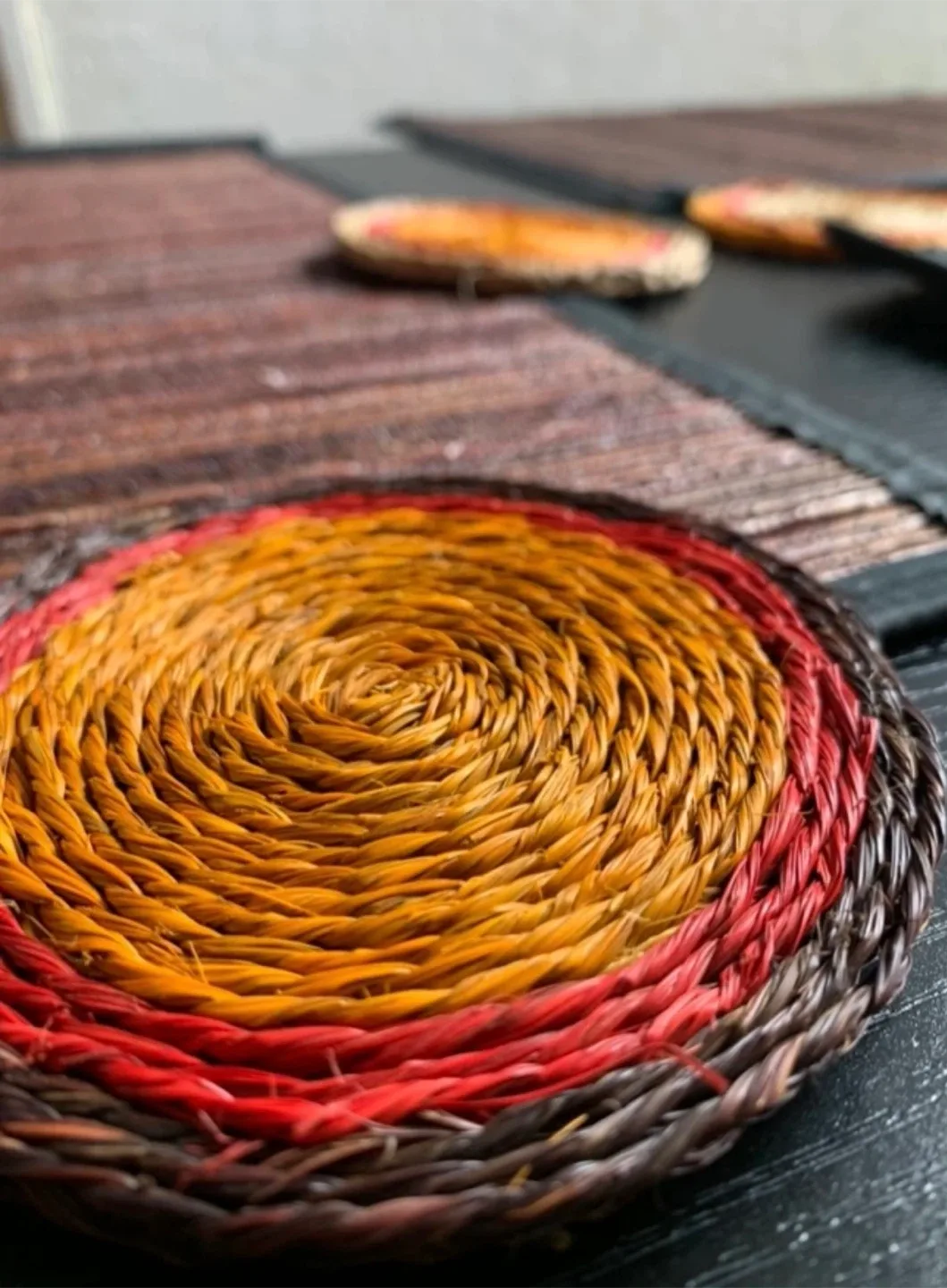 Woven Placemats + Coaster Set image indicator(6)