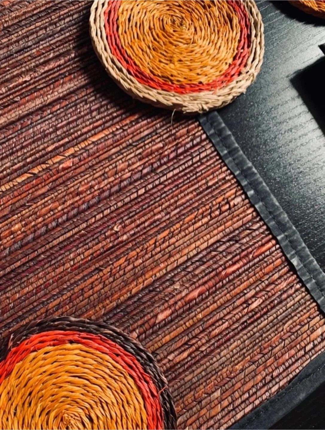 Woven Placemats + Coaster Set image indicator(7)