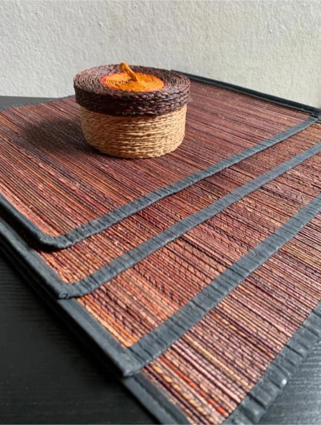 Woven Placemats + Coaster Set image indicator(10)
