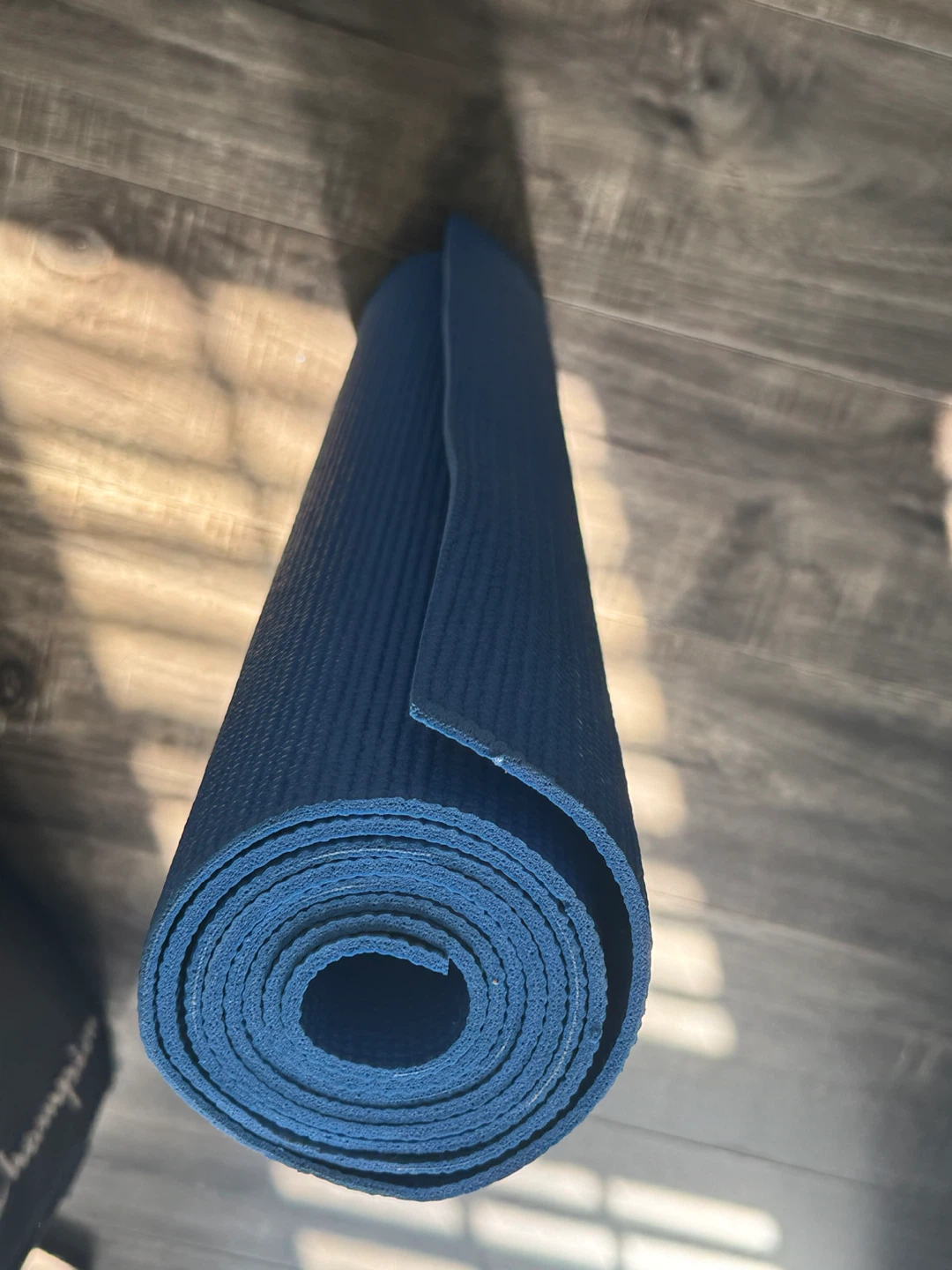 Blue Yoga Mat with Carrying Bag