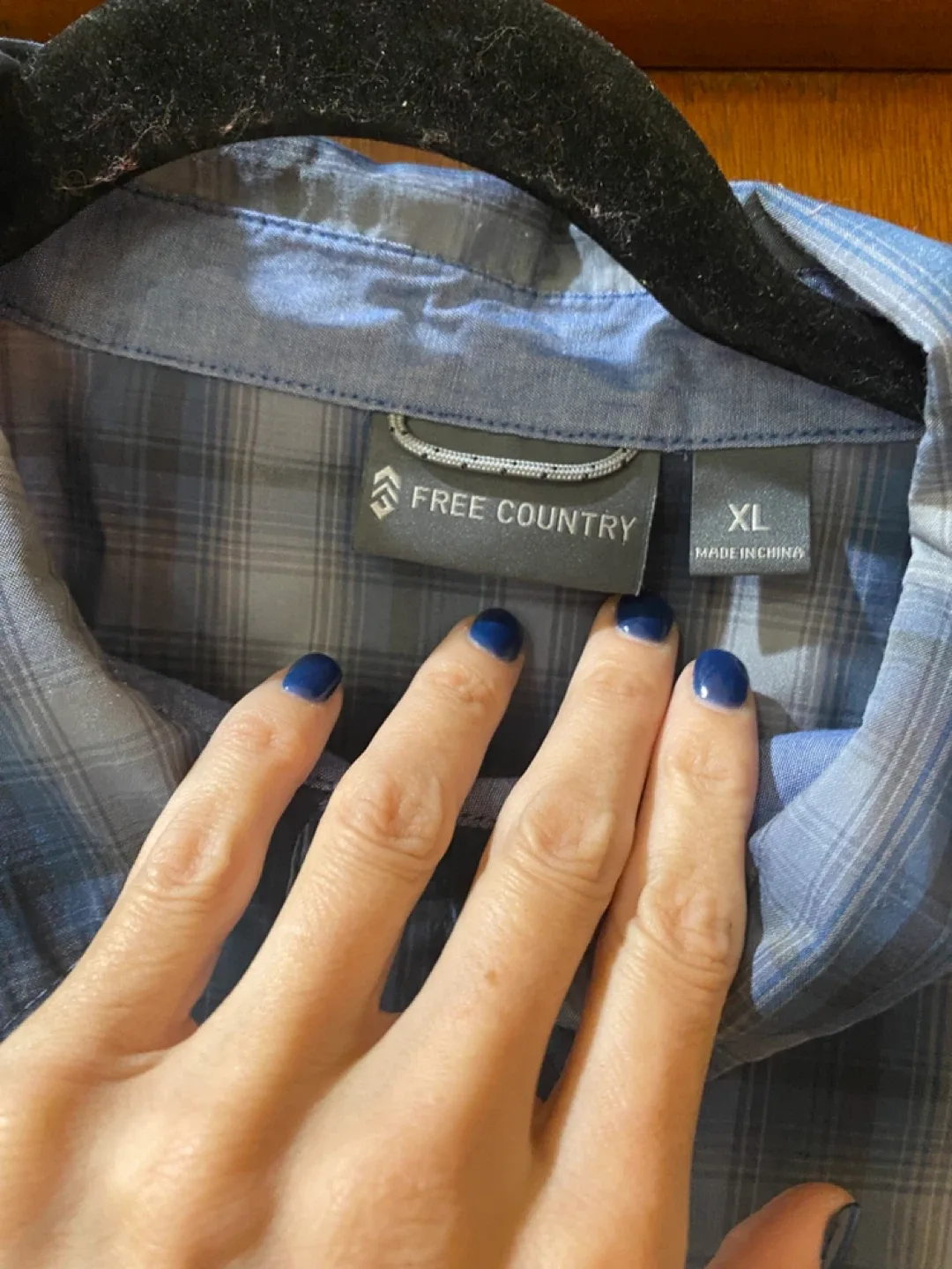 Free Country Plaid Button-Down Shirt - XL image indicator(4)