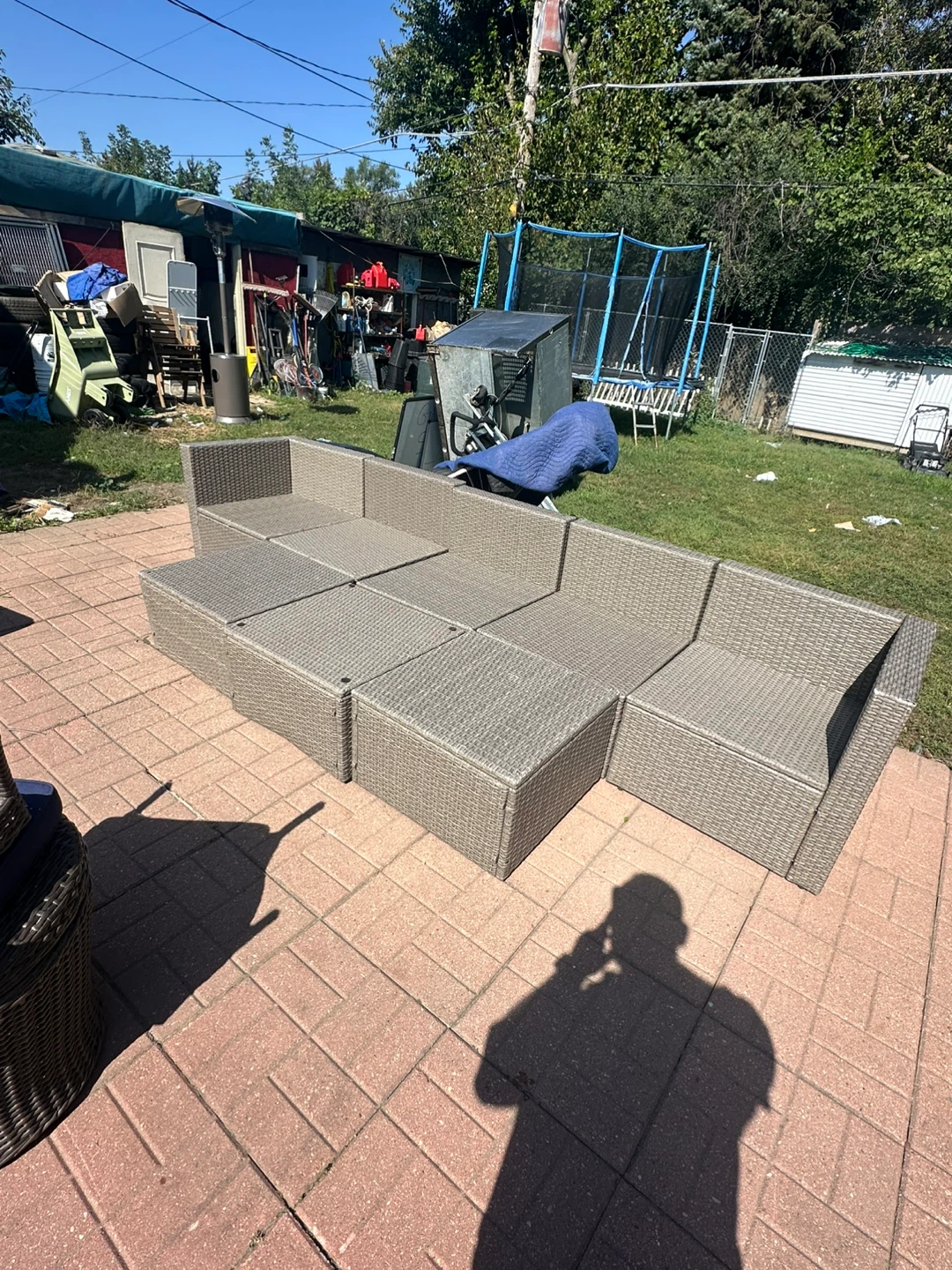 Wicker Outdoor Sectional Sofa - photo 2