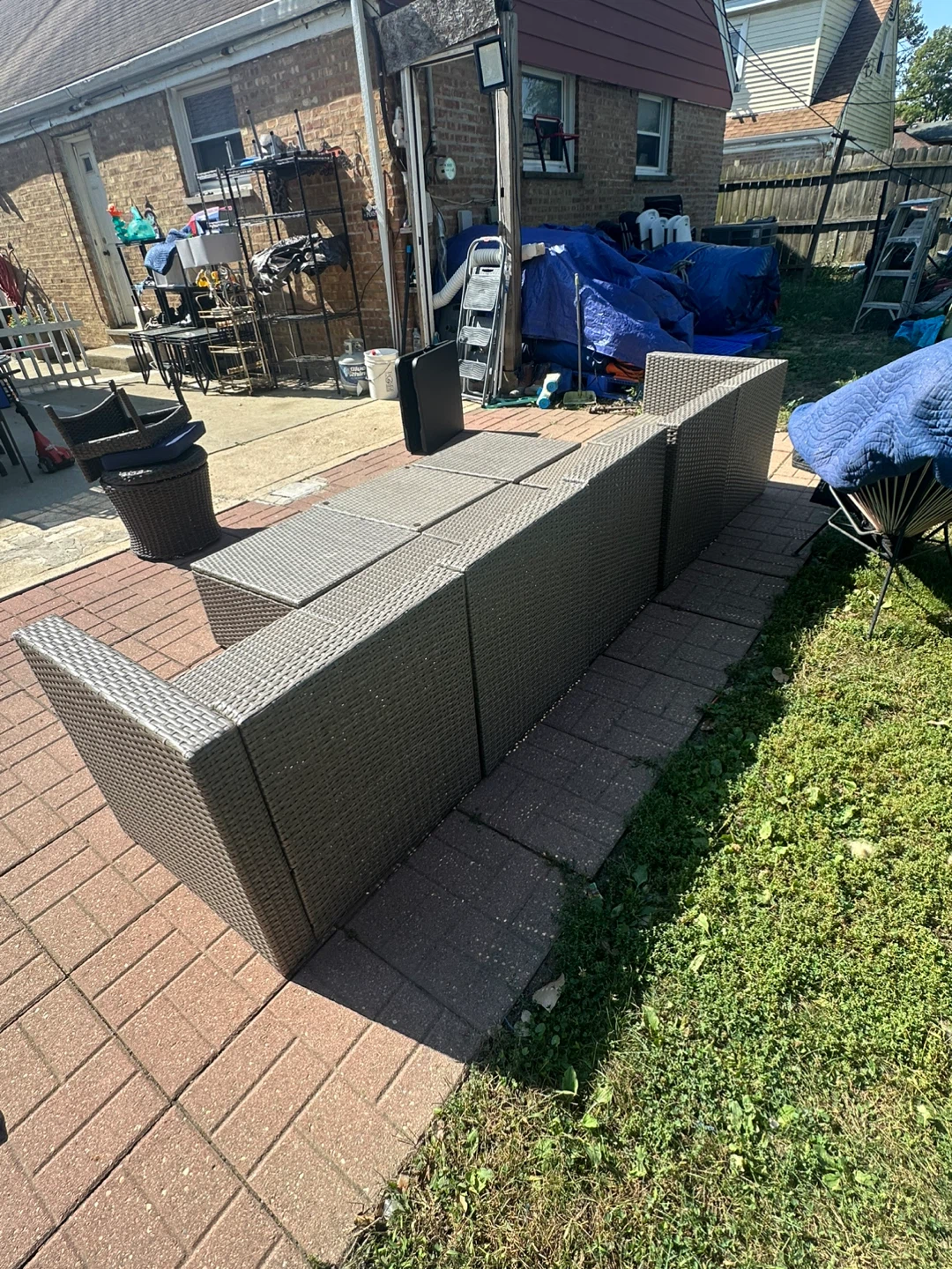 Wicker Outdoor Sectional Sofa - photo 3