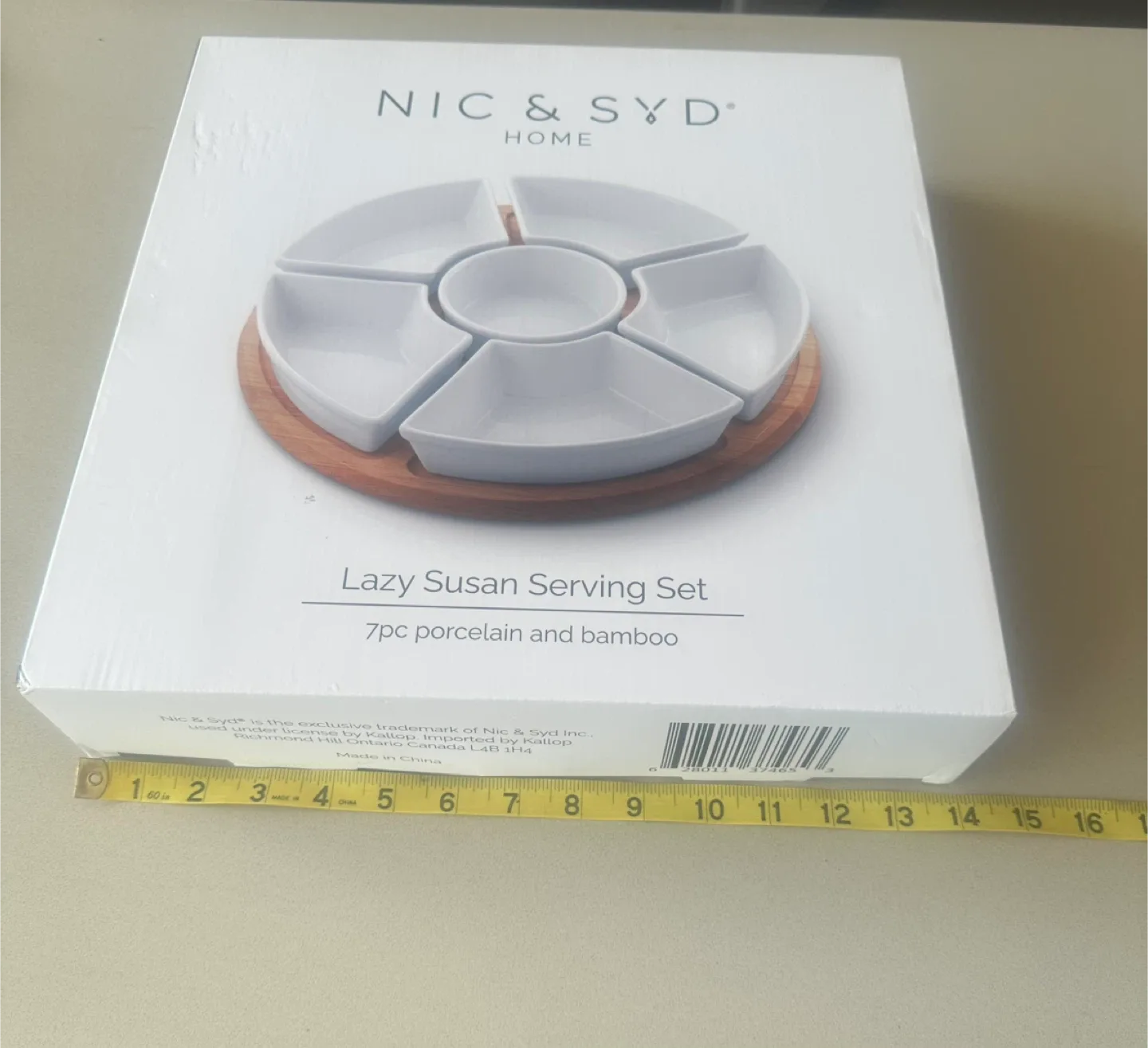 New in box Nic & Syd Lazy Susan Serving Set - 7pc New image indicator(2)
