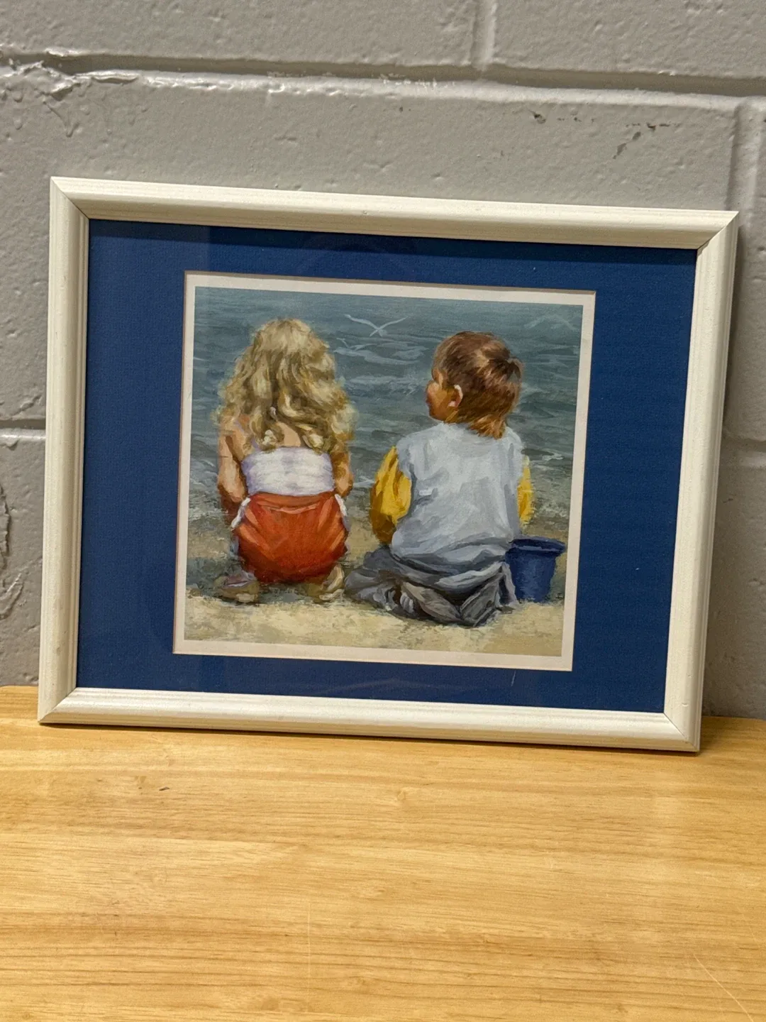 Vintage Childen Playing by the Ocean picture thumbnail