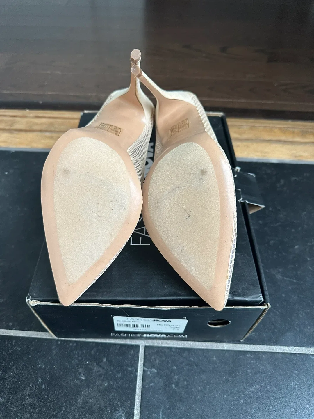 Fashion Nova Beige Heels image indicator(3)