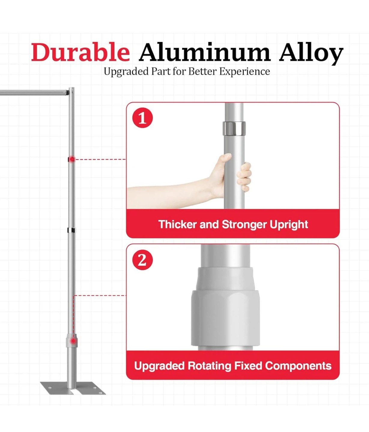 Emart Adjustable Backdrop Stand - Aluminum Alloy - photo 3