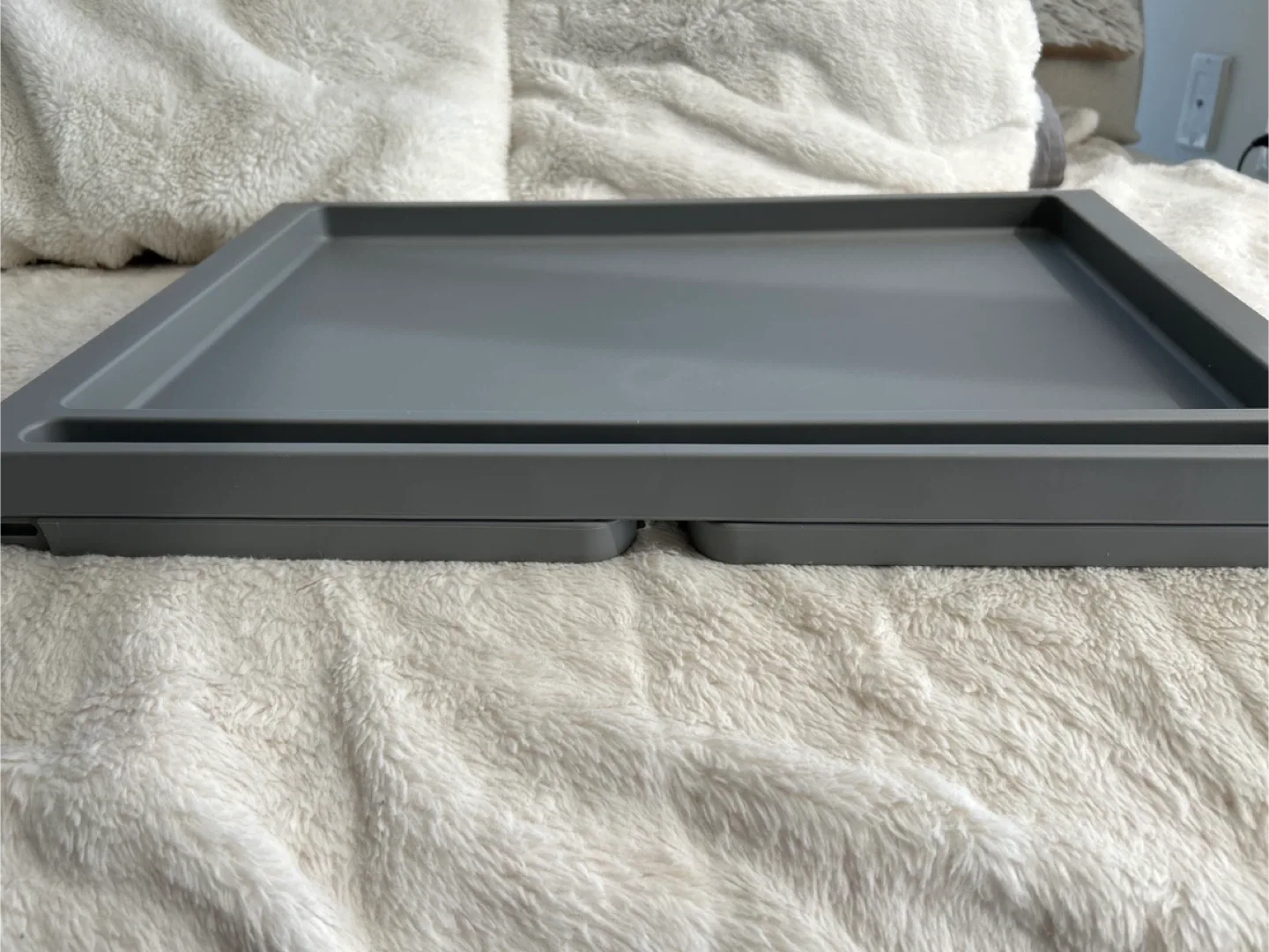 Grey Portable Bed Desk/serving tray (ikea) image indicator(6)