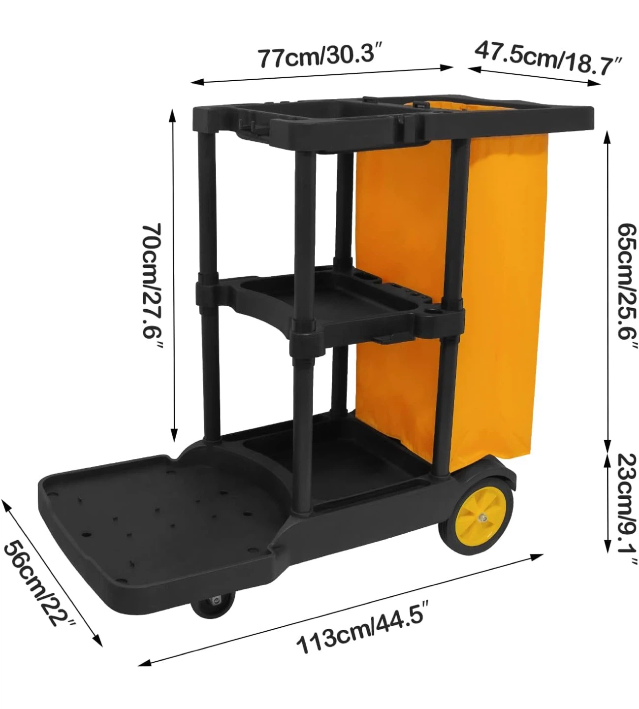 Commercial Cleaning Cart - Janitorial Cleaning Organizer - photo 3