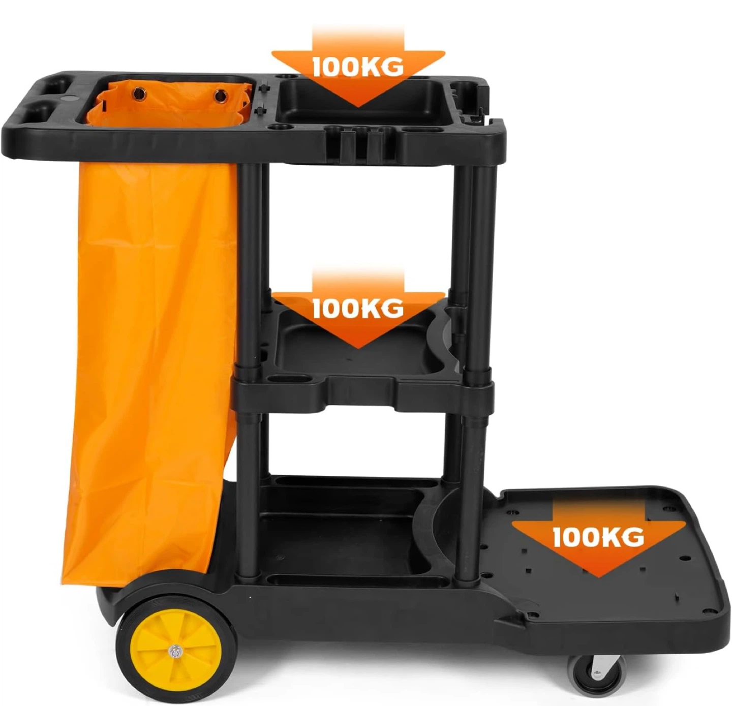 Commercial Cleaning Cart - Janitorial Cleaning Organizer - photo 5