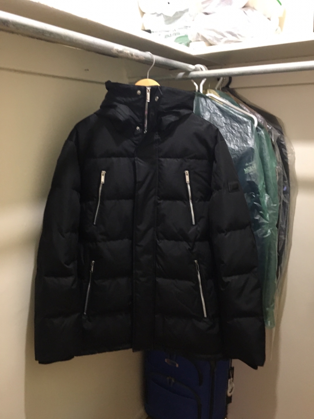 Karl Lagerfeld Black Puffer Jacket