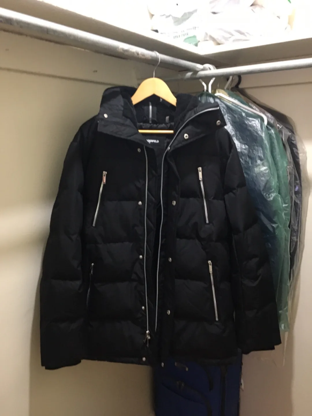 Karl Lagerfeld Black Puffer Jacket image indicator(3)