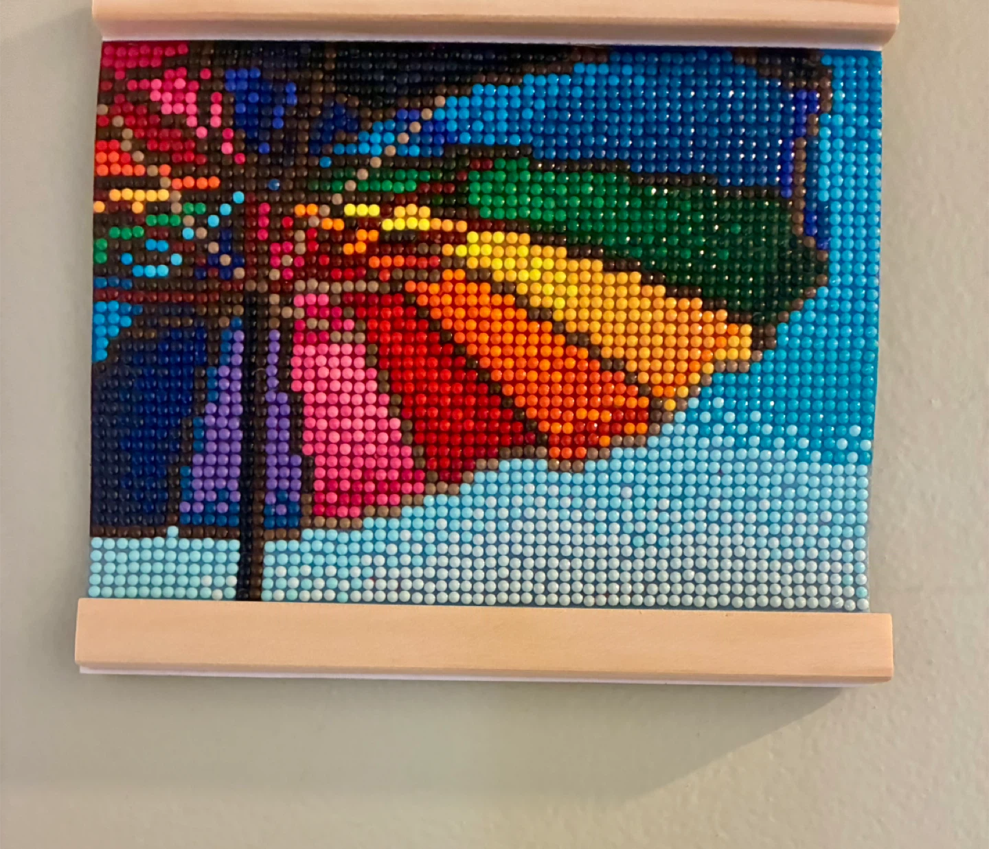 Beach Umbrella Colorful Diamond Art Painting - photo 4