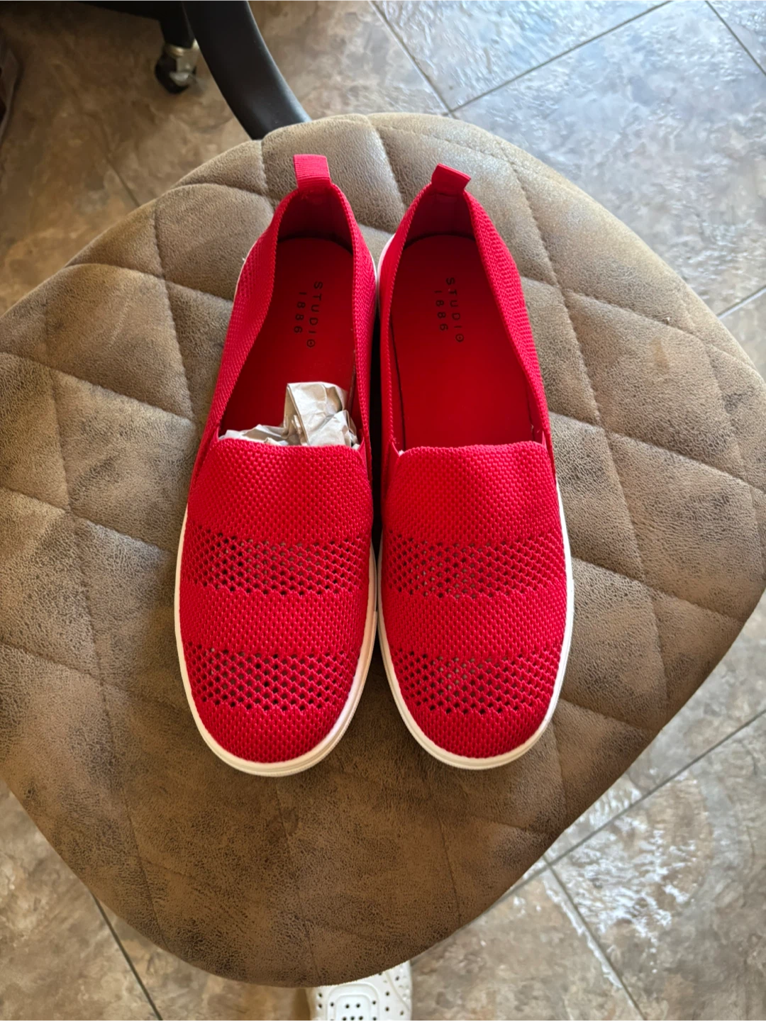 Studio 1886 Red Slip-On Shoes - Size 11