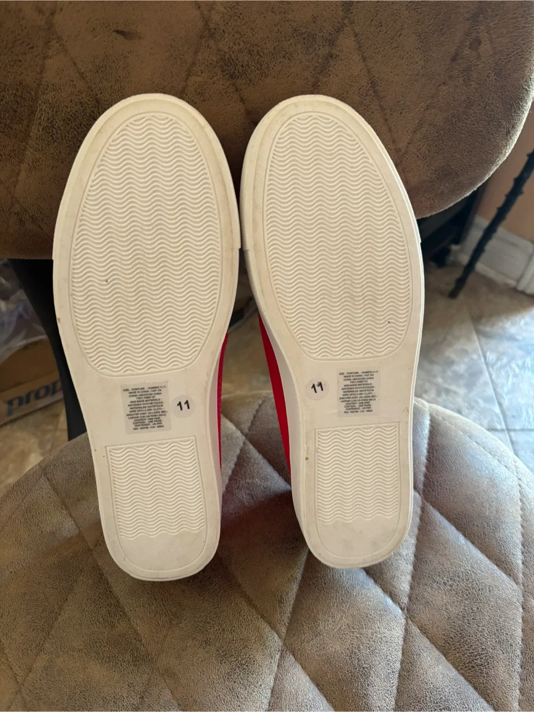 Studio 1886 Red Slip-On Shoes - Size 11 image indicator(3)