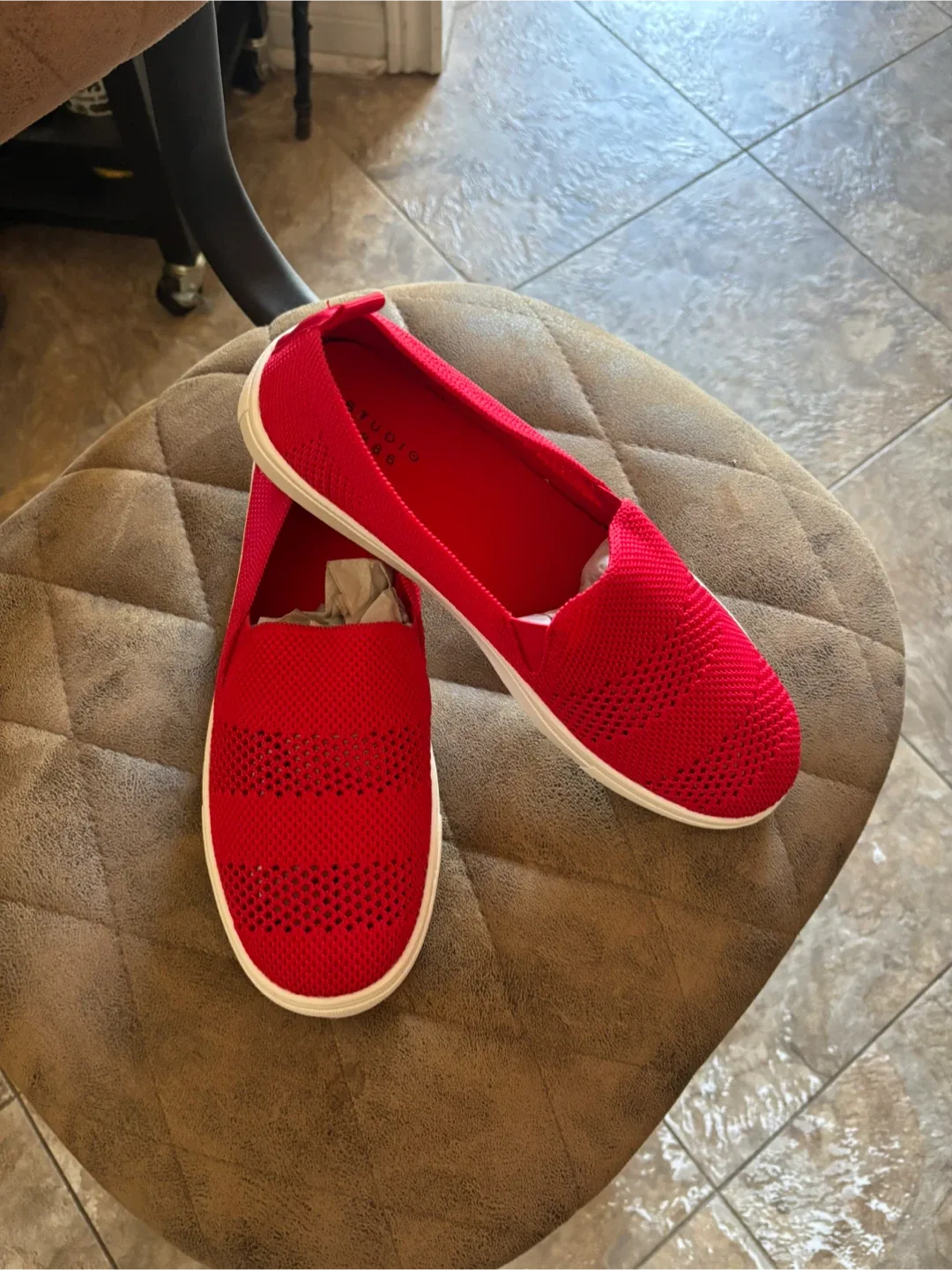 Studio 1886 Red Slip-On Shoes - Size 11 image indicator(2)