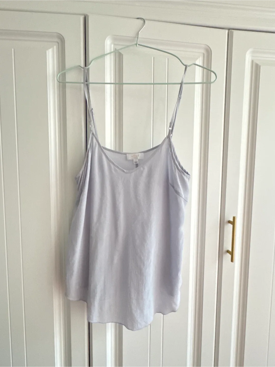 Wilfred Silk Cami, Soft Grey-Blue: Size Small image indicator(2)
