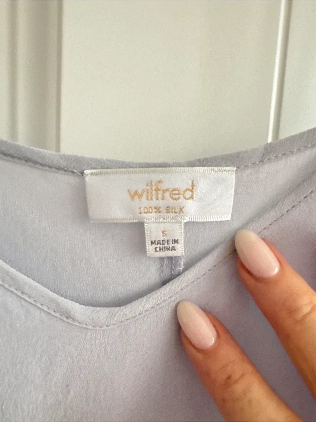 Wilfred Silk Cami, Soft Grey-Blue: Size Small image indicator(3)