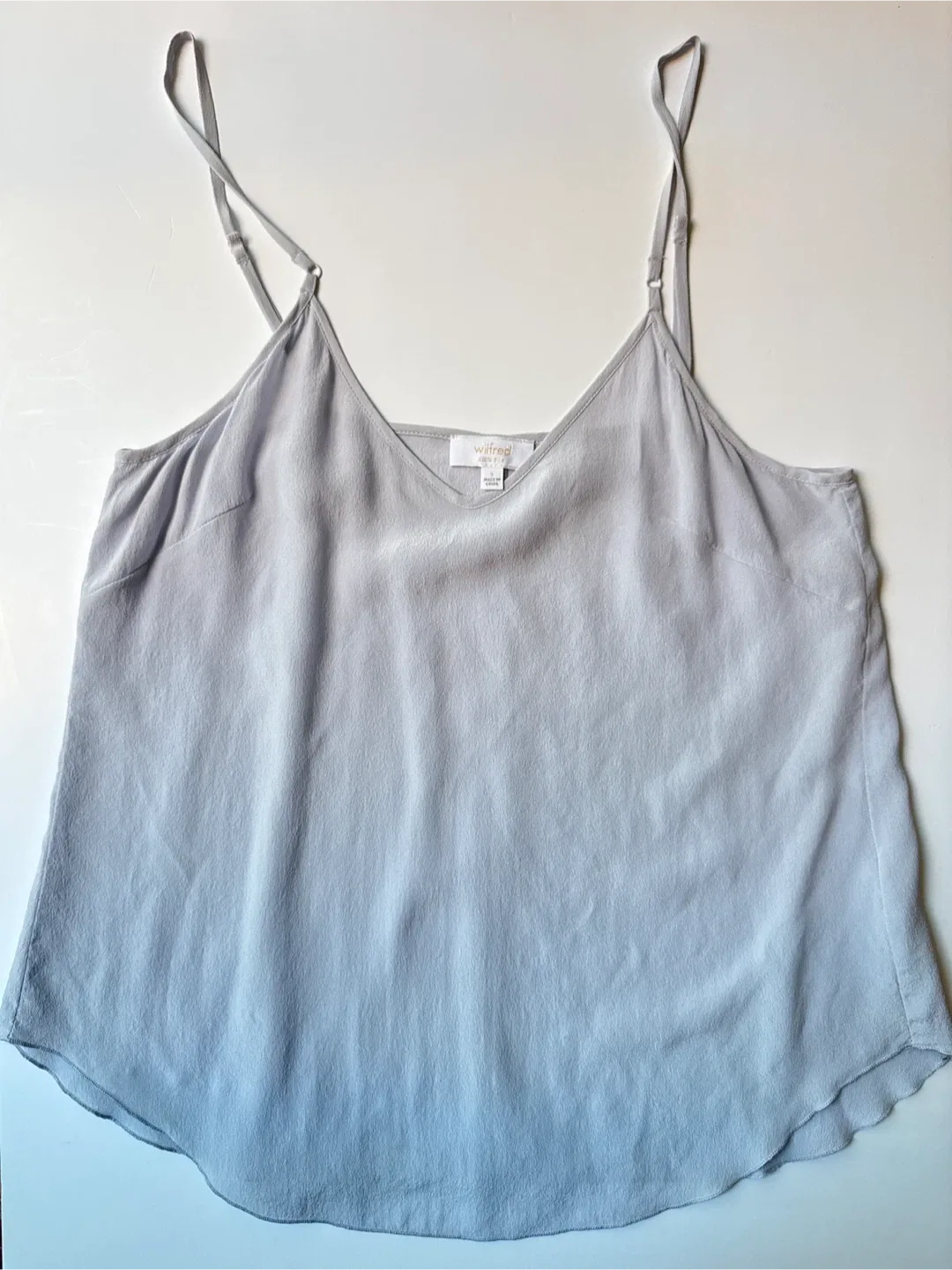 Wilfred Silk Cami, Soft Grey-Blue: Size Small image indicator(7)