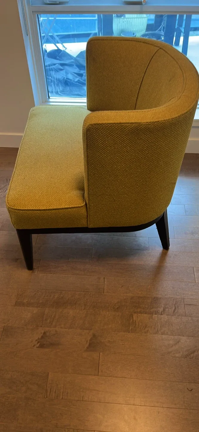 Crate & Barrel - Lime/Yellow Accent Chair image indicator(3)