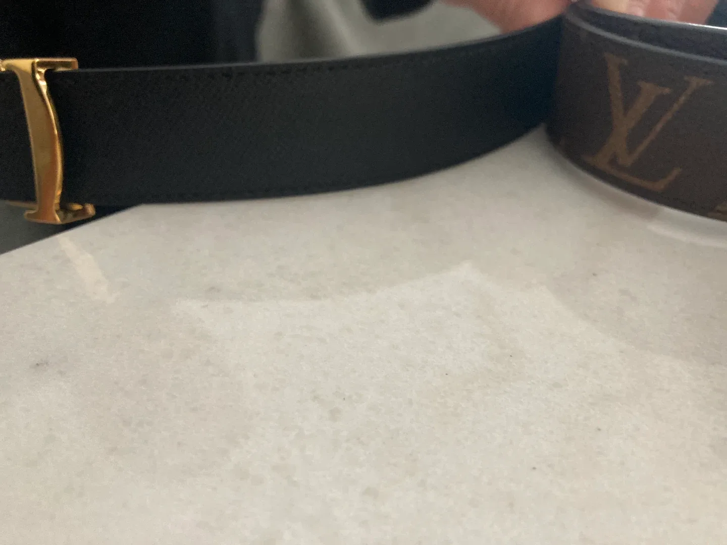 Louis Vuitton Reversible Belt Size 85/34 image indicator(6)