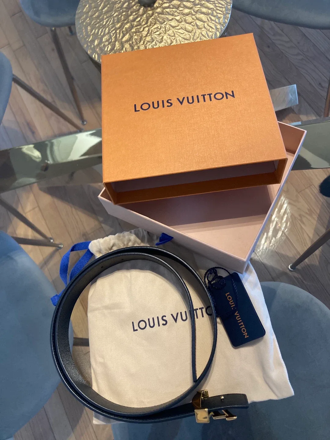 Louis Vuitton Reversible Belt Size 85/34 image indicator(4)