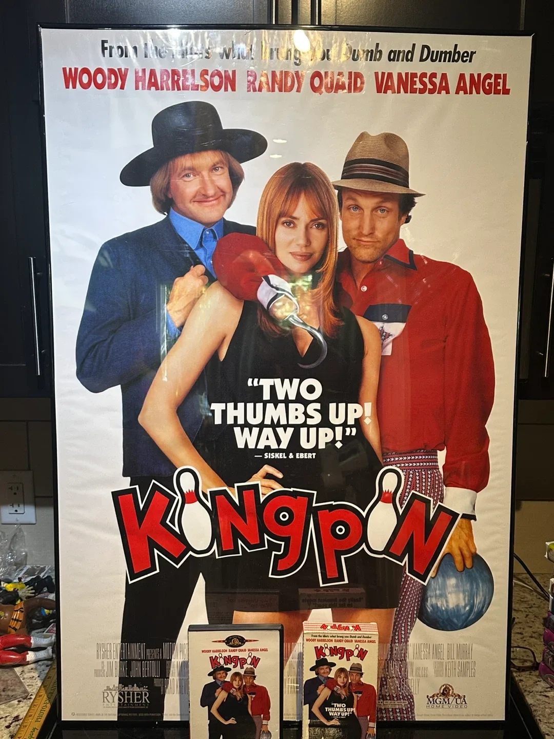 Kingpin Movie Poster, Screening VHS, and DVD thumbnail