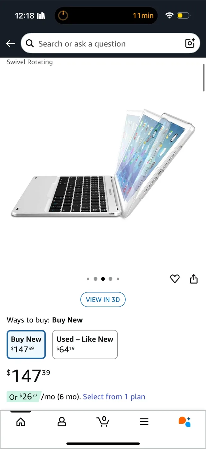 New Artek HB245 Bluetooth Keyboard Case for iPad 10.2-inch image indicator(7)