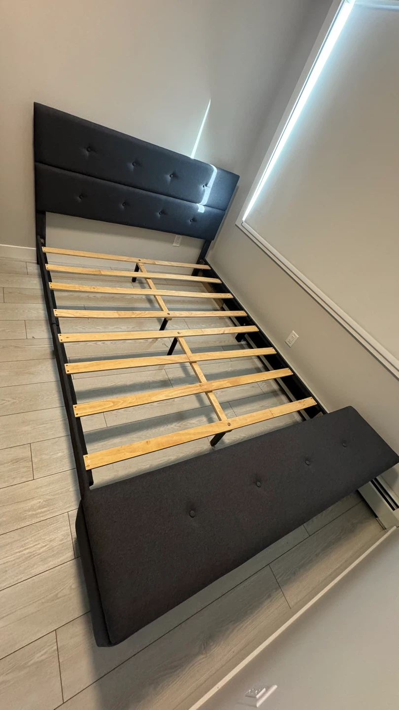 Upholstered Bed Frame with Storage - photo 2