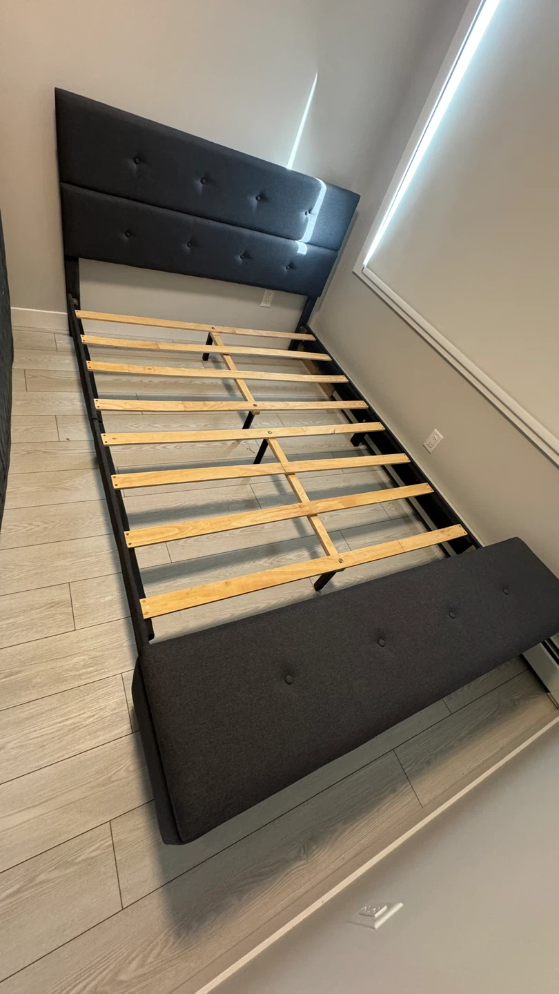 Upholstered Bed Frame with Storage - photo 3