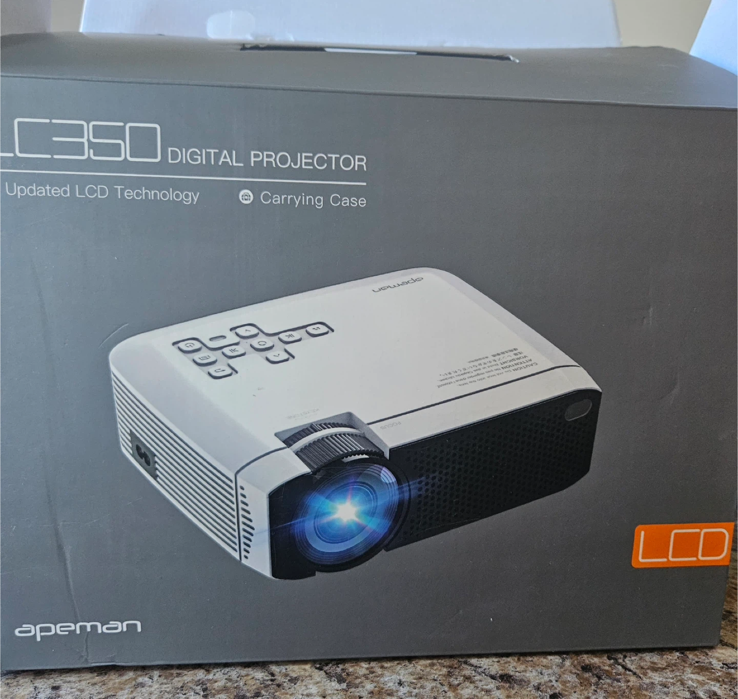 Apeman LC350 Digital Projector w/ Carrying Case