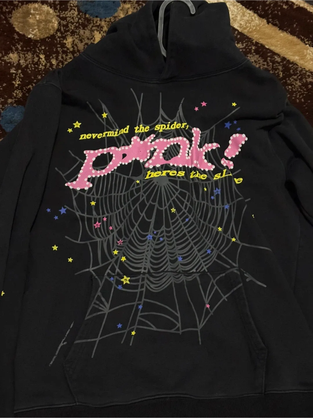 Sp5der Hoodie - Black, Size L thumbnail