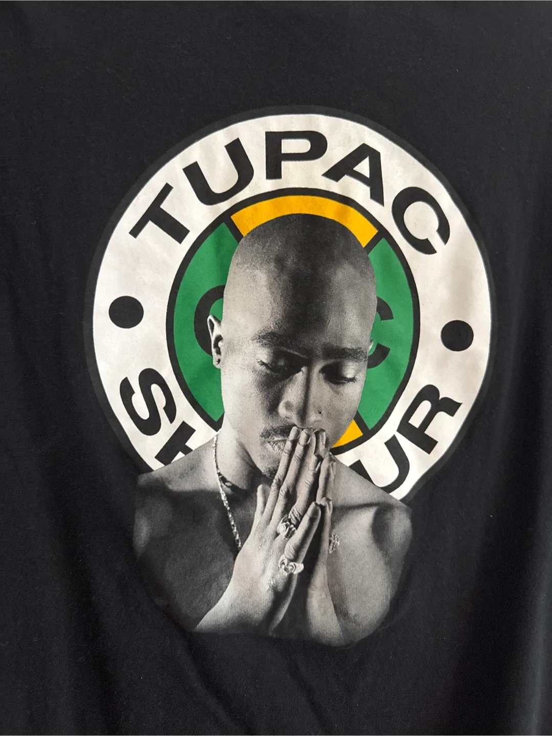 Vintage Tupac Shakur Cross Colours T-shirt - Size M image indicator(2)