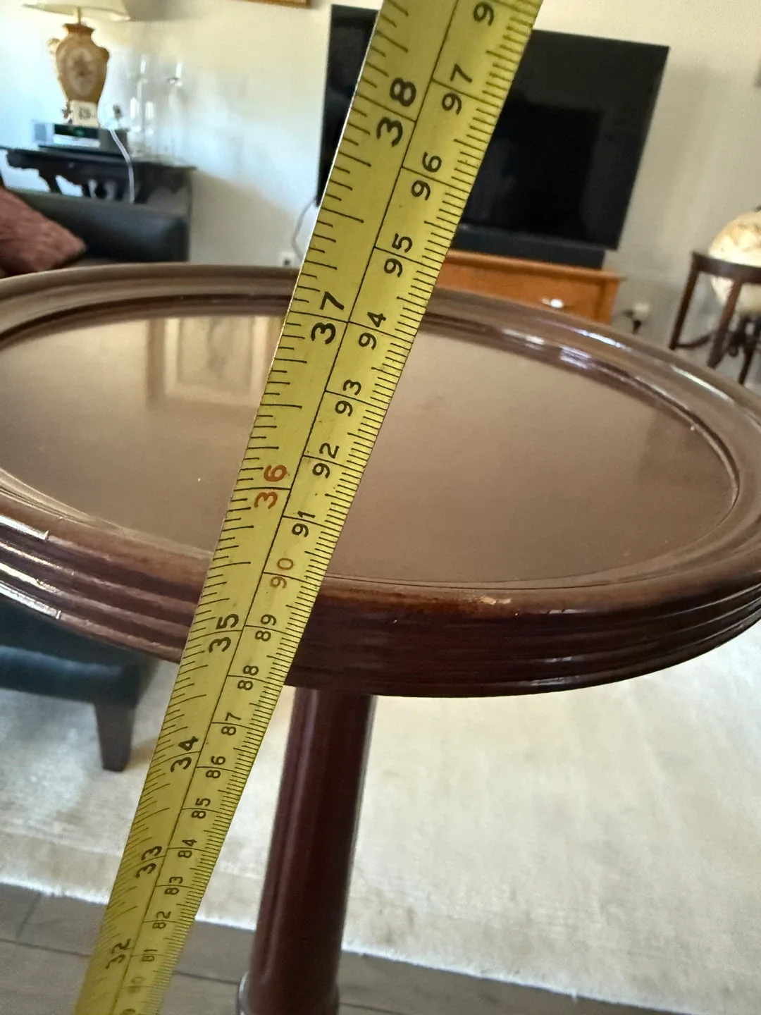 Vintage wooden pedestal / plant stand image indicator(5)