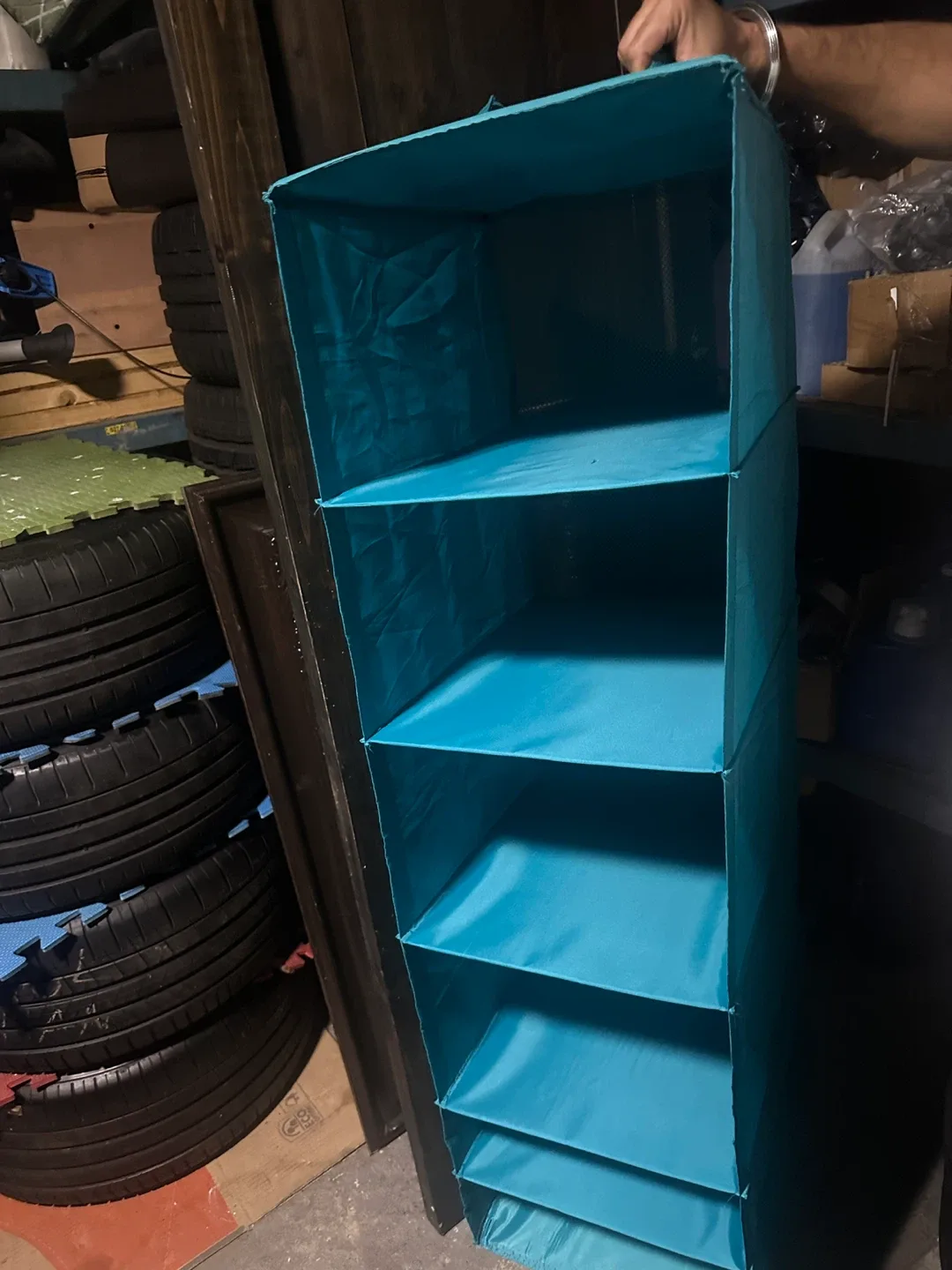 Hanging Closet Organizer - Turquoise thumbnail