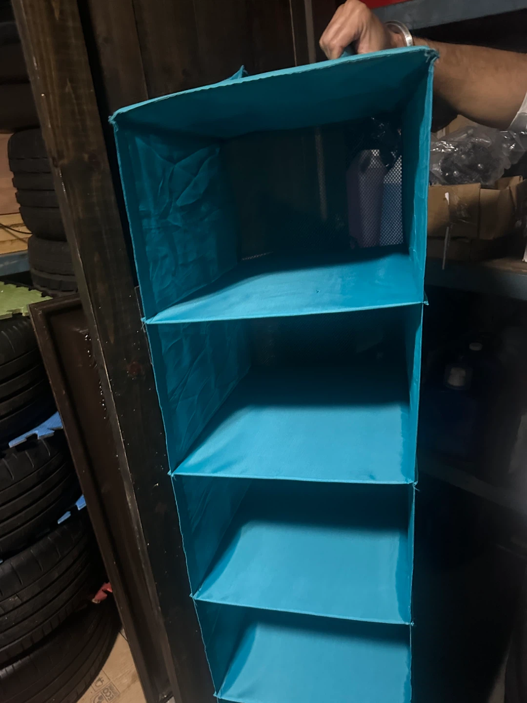 Hanging Closet Organizer - Turquoise - photo 2