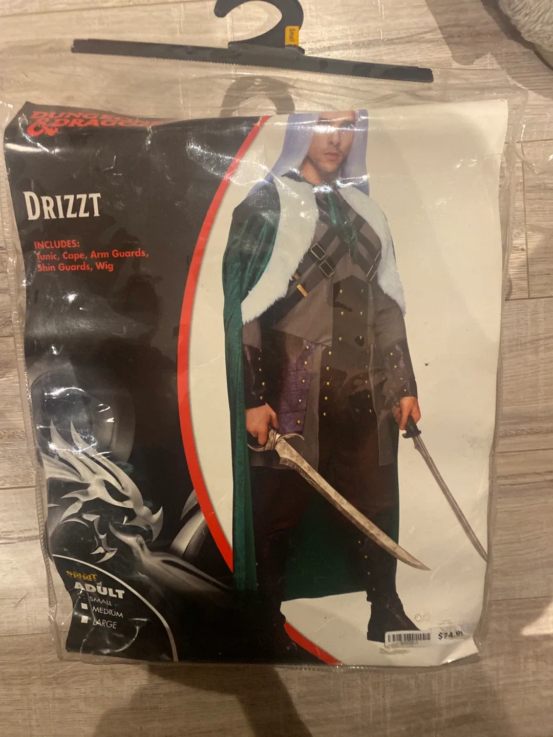 Drizzt Adult Costume - Tunic, Cape, Arm & Shin Guards image indicator(4)