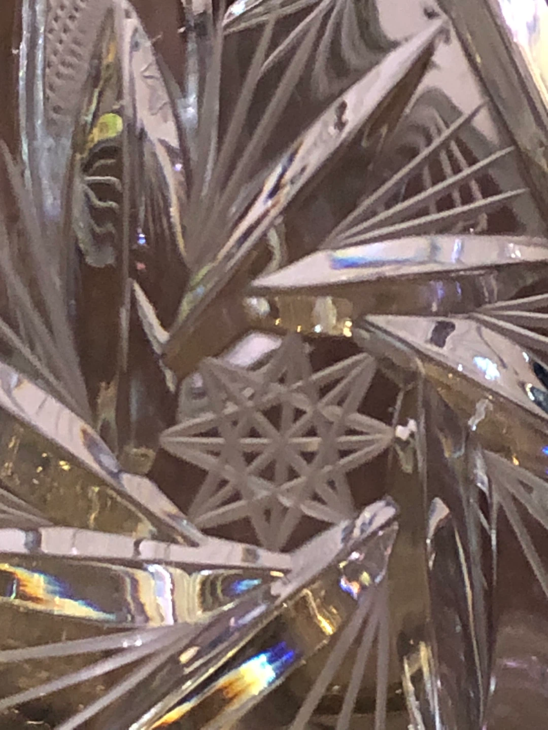 Vintage Pinwheel Crystal Decanters. Like New. - photo 4