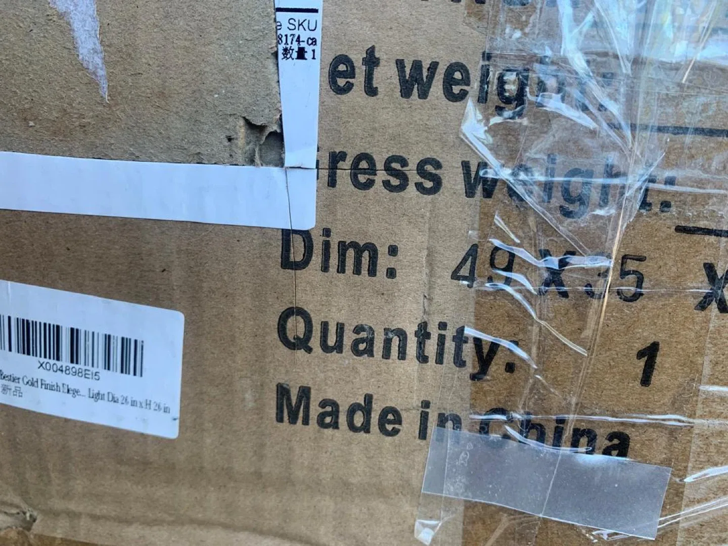 Bestier Gold Crystal Candle Chandelier - 26 x 26 inches image indicator(9)