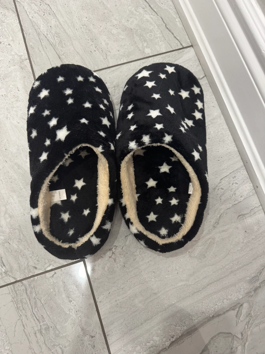 Star Pattern furry Slippers