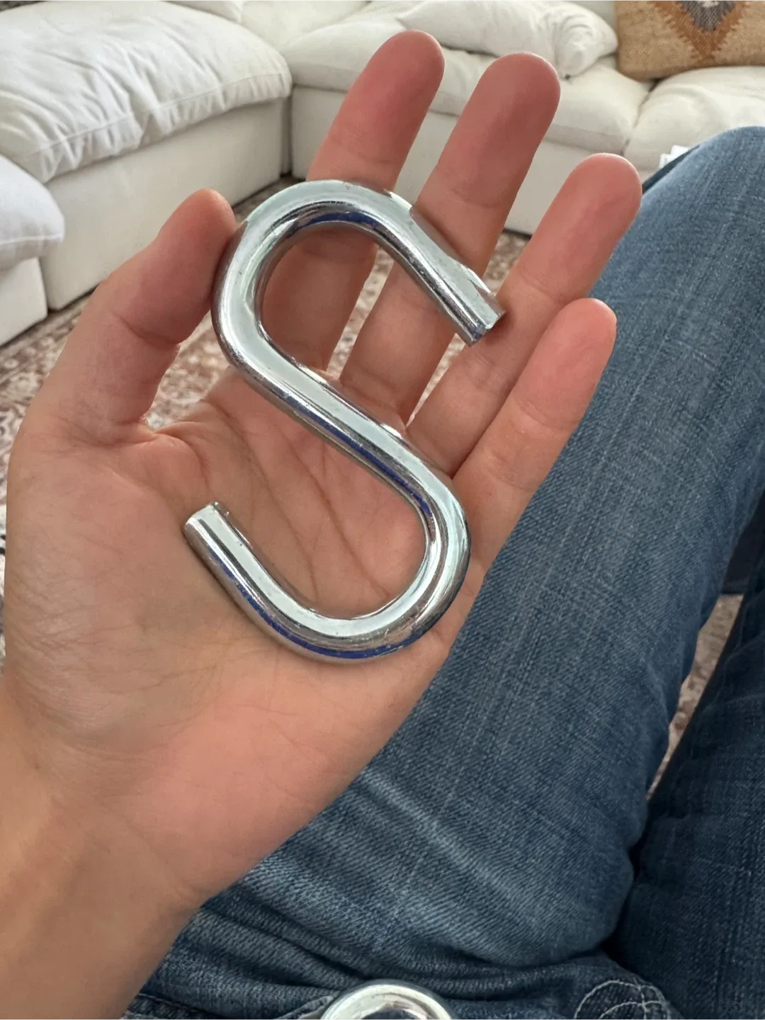 Two heavy duty Metal S-Hooks image indicator(2)