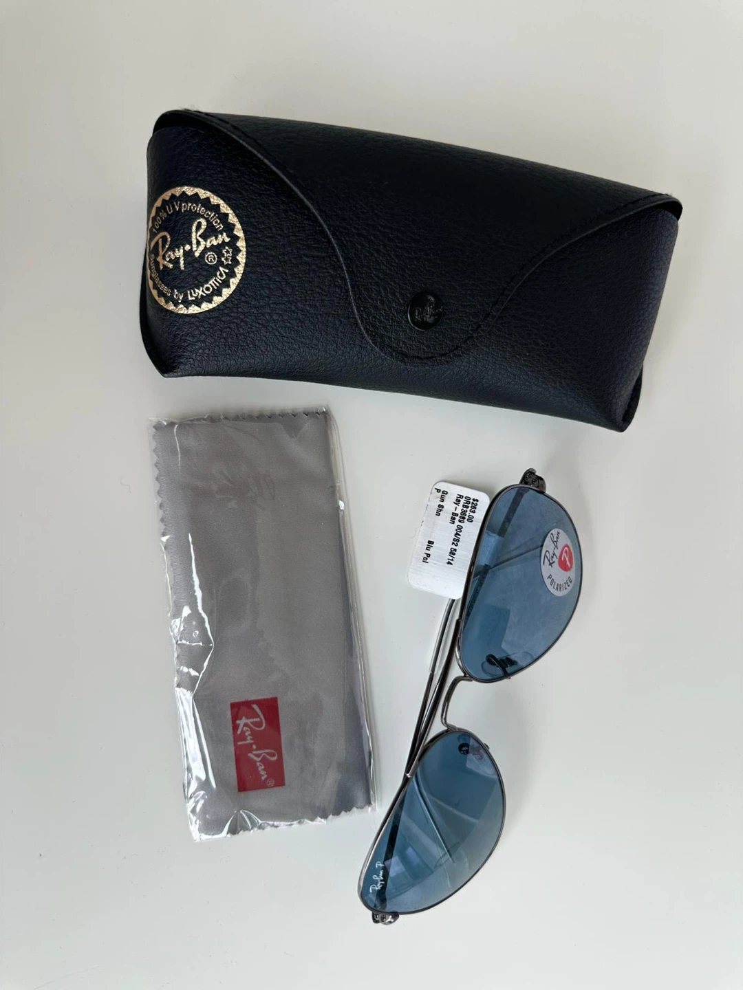 Brand New Ray-Ban Rb3689 Aviator Metal Ii Sunglasses