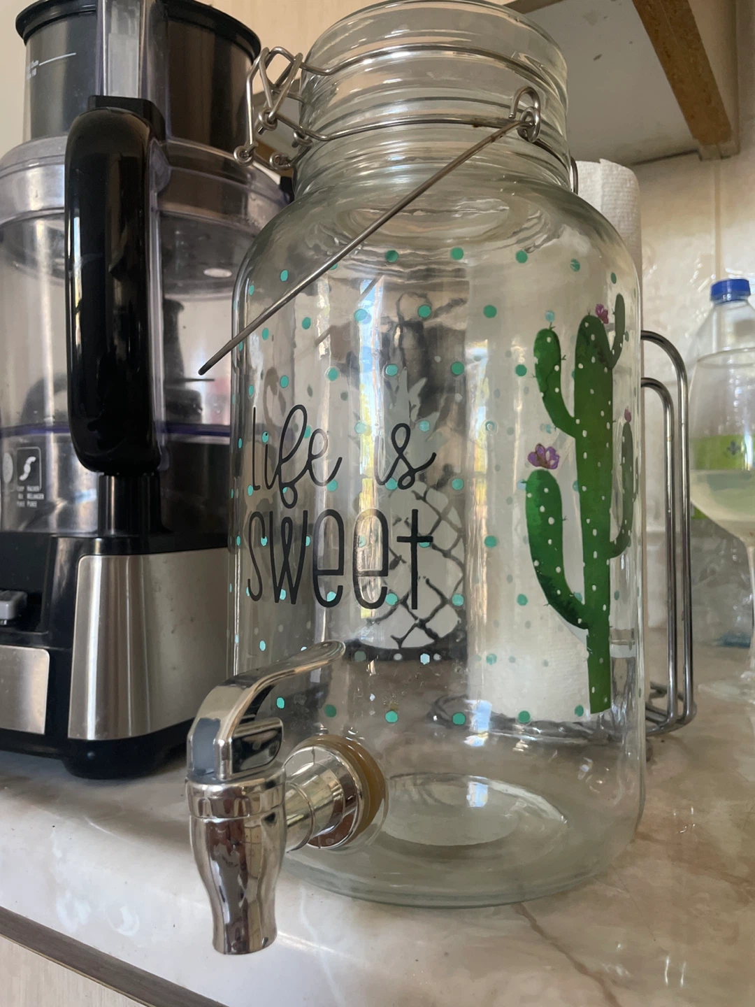 Glass Beverage Dispenser with Spigot - photo 2